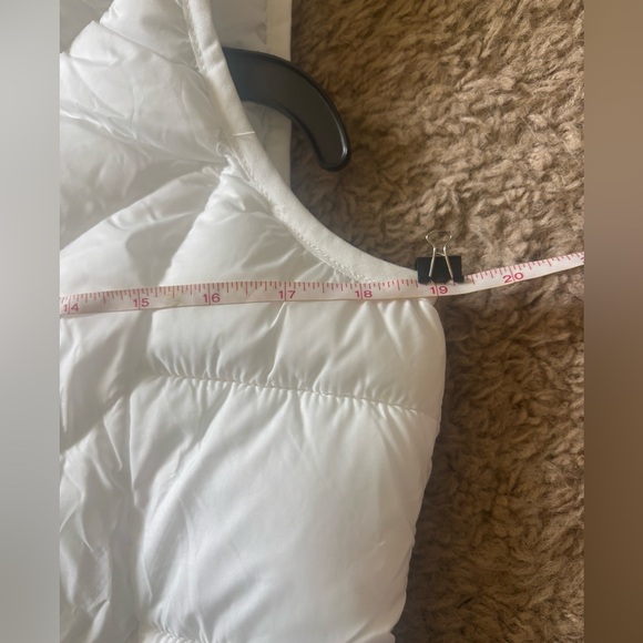 NWT Charter Club Quilted White Hooded Vest - Picture 6 of 7